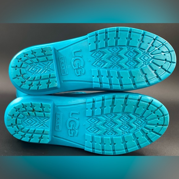 Enamel Blue Ugg Women’s Sienna Rain Boots Size 7 - Picture 11 of 16